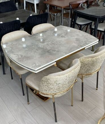kuxna stol: 🇹🇷Türk istehsalı Möhtəşəm ✨✨ Kuxna üçün stol stul dəsti 4 stul 1 — 10