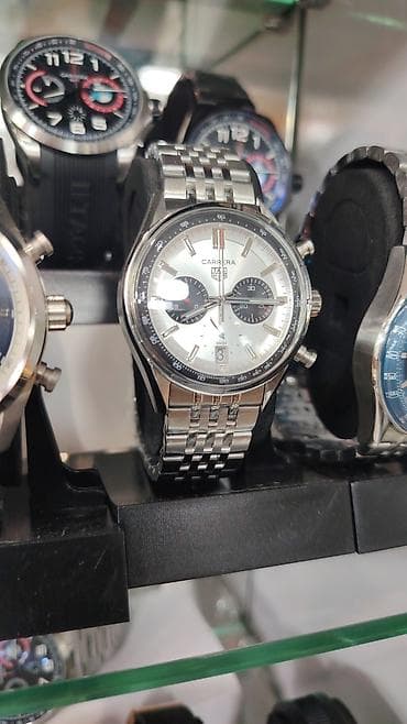 qol saati: TAG Heuer üslubunda idman saatları – müxtəlif rəng və dizaynlarda — 9