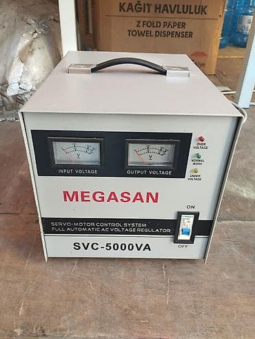 Təmir və tikinti: MEGASAN SVC-5000VA – tam avtomatik AC gərginlik tənzimləyicisi - Tip — 1