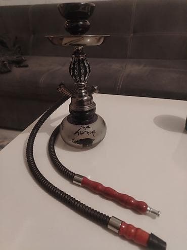 Mini nərgilə (şüşə-qədəhli, metal gövdəli) - Kompakt ölçülü masaüstü