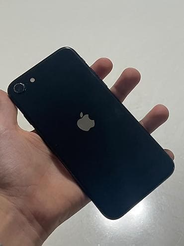 islenmis telefonlar kreditle satisi: IPhone SE 2020, 128 GB, Qara, Barmaq izi — 6