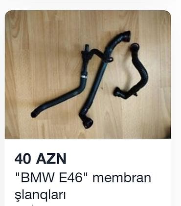 BMW E46 membran şlanqları — 3 ədəd dəst - Uyğunluq: BMW 3 Series E46