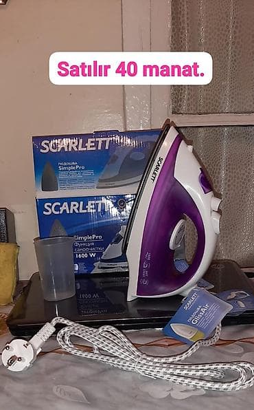 bosch qaz pliteleri: - Scarlett buxarlı ütü, SimplePro seriyası. 1600 W güc. GlissAir tipi — 1