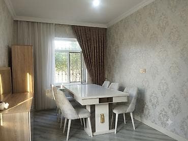 tekstil: Qonaq otağı üçün, Yeni, Açılan, Dördbucaq masa, 6 stul — 1