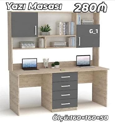 reseption masa: Yazı masası – funksional iş-güzar guşəniz üçün ideal seçim. - Ölçü — 1