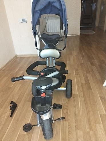 Uşaq üçtəkərli velosiped – valideyn tutacağı və günlükli model -