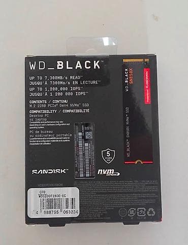 intel core i7: Daxili SSD disk Western Digital (WD), 2 TB, M.2, Yeni — 2