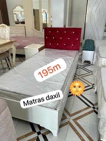 куплю мебель бу баку: Новый, Односпальная кровать, С матрасом — 1