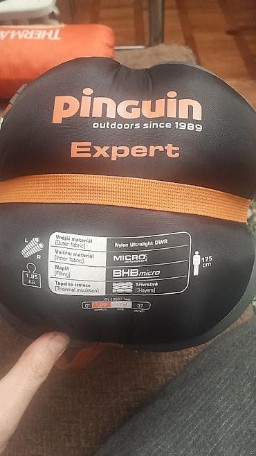 idman matı: Pinguin Expert yuxu torbası + Therm-a-Rest ProLite L hiking/çadır — 2