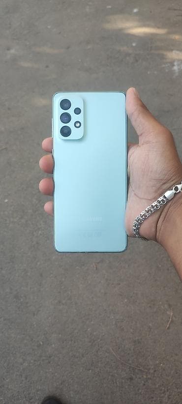 samsung tab s2: Samsung Galaxy A73 5G, 256 GB, rəng - Yaşıl, Sensor — 2