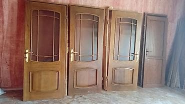 otağ qapısı: Ağac qapılar dəsti - Material: təbii taxta (şabalıd/ palıd — 2