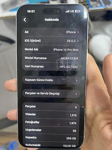 iphone 15 pro dubai: IPhone 17 Pro Max, 256 GB, Gümüşü, Face ID — 5