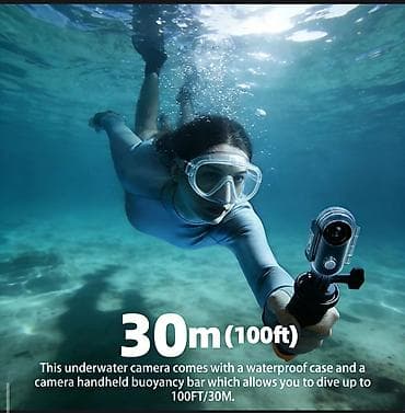nokia communicator e90: 4K WiFi Action Kamera – 30FPS Kompakt, hər yerə uyğun aksion kamera — 4