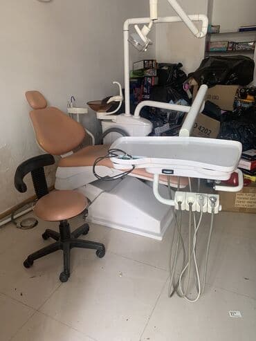 Tibbi geyim: SATILIR Stomatoloji Bor maşın, kompressor, tibbi alətlər və ofis — 7