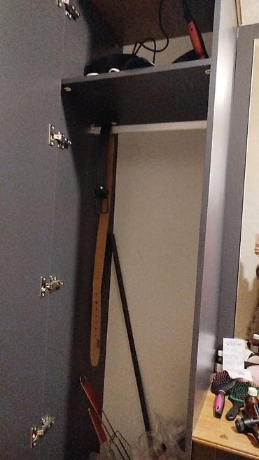 qaz skafi: Qonaq/dəhliz üçün çoxfunksiyalı dəhliz mebeli dəsti - Rəng: qrafit — 3