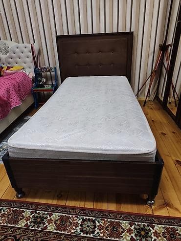 Çarpayılar: Təknəfərlik çarpayı, Matras ilə, Siyirməsiz — 1