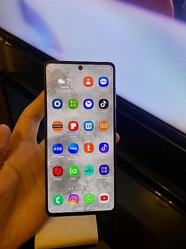 ikinci el redmi note 9: Samsung Galaxy A71, 128 GB, rəng - Yaşıl, Barmaq izi — 1