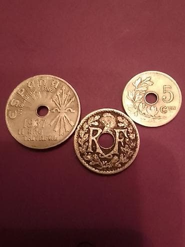 Kolleksiya üçün Avropa xırda pulları – 6 ədəd Tərkib: - İspaniya