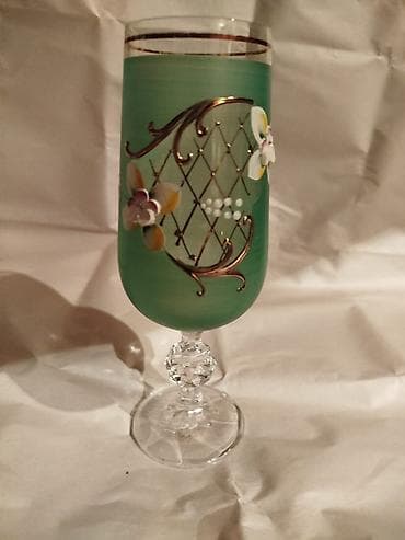 armudu stekan nece ml: Nahar dəsti, rəng - Qızılı, Farfor — 6