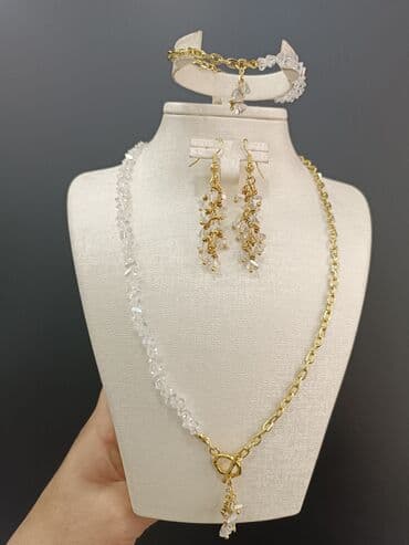 Eynəklər: Təbii daşlardan hazırlanmış zərgərlik dəstləri - Tərkib: müxtəlif — 3