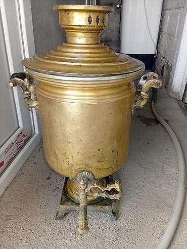 Qədim samovar, 1880 il, Mis, Vəziyyəti: Yaxşı
