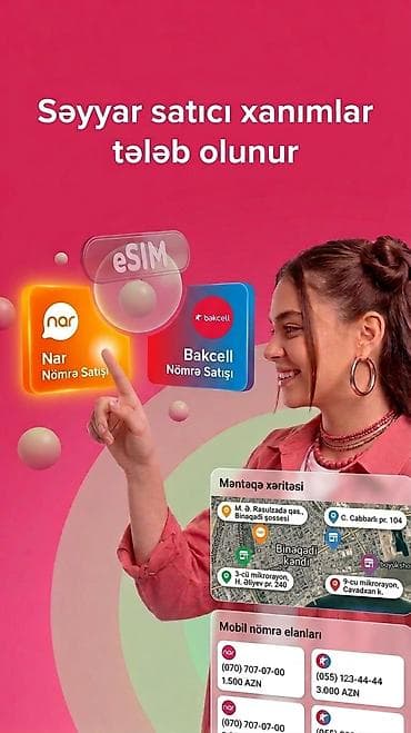 Satış məsləhətçisi tələb olunur, Yalnız qadınlar üçün, İstənilən yaş, 1 ildən az təcrübə, Aylıq ödəniş