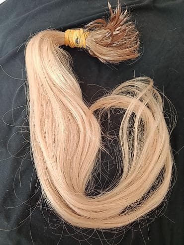 Tam tebi açıg blond saç qrami 100 120 arası uzunluğu 70sm duz saçdı — 6