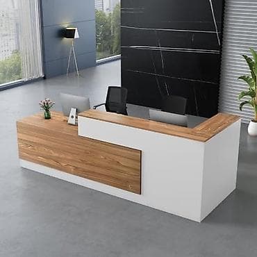 makyaj ucun masa: Məhsul: Ofis resepsiyon masası (L formalı) Təsvir: - Müasir dizayn — 1