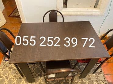 metbex mebileri: Qonaq otağı üçün, Yeni, Açılmayan, Dördbucaq masa, 10 stul — 1