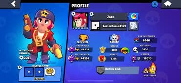 Chevrolet: Brawl Stars hesabı – yüksək göstəricili profil - Profil adı: Jazz - — 1