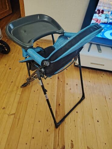 детское сиденье для автомобиля: Uşaq yemək stulu – Babilla - Rəng: mavi-qara oturacaq, tünd boz iri — 1