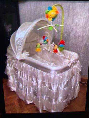 uşaq manejləri: 0-2 yaş uşaq beşiyi, təkərlidir, altı bazalıdır.Yorğanı döşəyi, balışı — 1