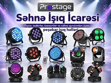 Toy, tədbir, konsert və səhnə üçün peşəkar işıq avadanlıqlarının