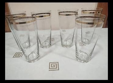 qab qacax: Stəkanlar, rəng - Ağ, Şüşə, 6 ədədli dəst, Rusiya — 1