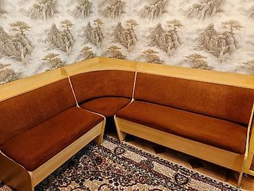 masa ve oturacaqlar: Künc divan, Açılmayan, Bazalı, Parça — 1