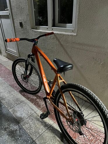 mingecevir velosiped: Şəhər və yüngül off-road üçün uyğun dağ velosipedi. - Rəng: narıncı — 4