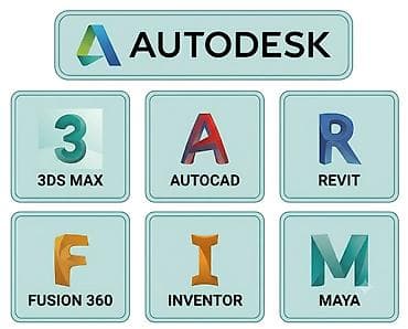3ds max Autodesk AutoCAD 3ds-Max Maya Revit Inventor Fusion-360
