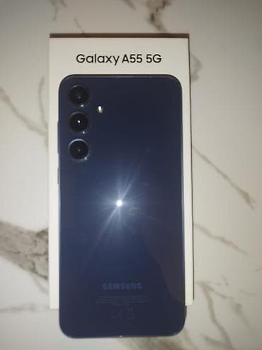 galaxy a80: Samsung Galaxy A55, 256 GB, rəng - Mavi, Barmaq izi — 4