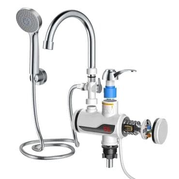 kranlarin satisi: Su Qızdırıcı Krant + Duş ⚠️220 volt 💥3000 vat gücündə ✔Artıq böyük su — 1