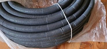 plasmas: Korrüqasiyalı elektrik kabel borusu (rəng: tünd boz) - Material — 2