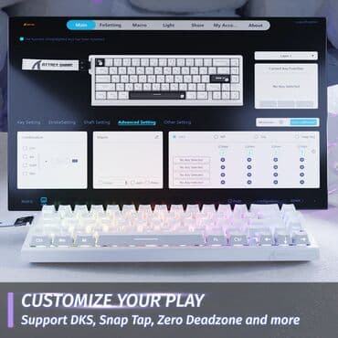 Kompüter ehtiyyat hissələri: Əsas Xüsusiyyətlər • Hall Effect Manyetik Switchlər: Hər bir tuşun — 3