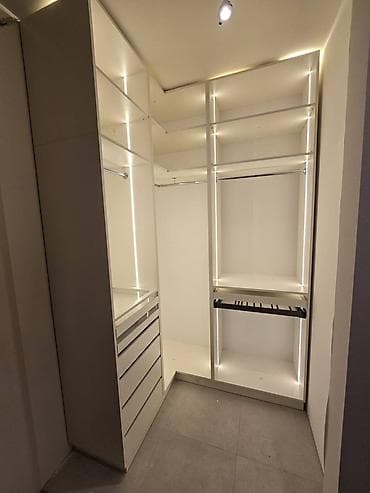 iwlenmiw dolablar: Künc dolab, Yataq otağı üçün, Qarderob, Quraşdırıla bilən — 1