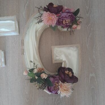 nisan dekorlari: Dekorativ hərflər satılır Toy, nişan, xına üçün uyğundur. 1 hərf – 15 — 2