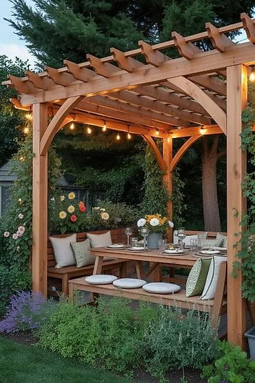 bit bazar: Məhsul: Ağacdan pergola və açıq hava istirahət konstruksiyaları (bağ — 2