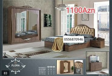 İkinəfərlik çarpayı, Termo, Dolab, 2 tumba, Azərbaycan, Yeni