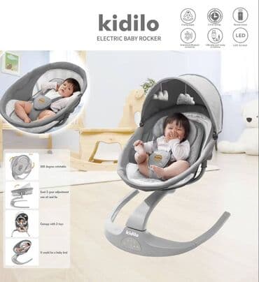 friso vom 800 qr qiymeti: 👶✨ Kidilo 3-ü 1-də Elektron Yelləncək-Kreslo – 5210 (Bej) Körpənizin — 2
