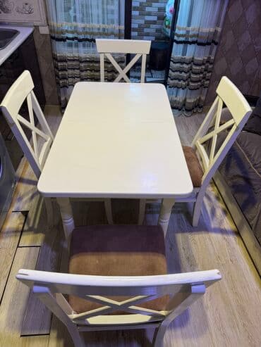 işlənmiş stol stul: 200 endirim edildi tecili satilir qiriq yoxdu — 1