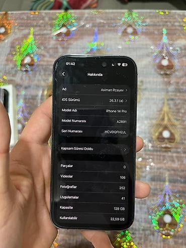 arfon 14 pro: IPhone 14 Pro Max, 128 GB, Deep Purple, Face ID — 8