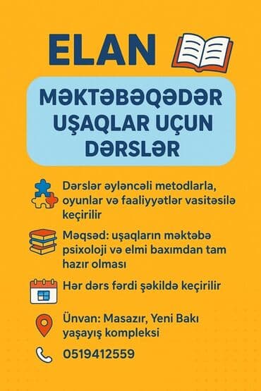 yuk dasima фото: Məktəbəqədər və ibtidai sinif hazırlığı, Fərdi — 1