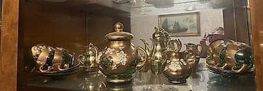 sud separatoru: Çay dəsti, rəng - Qızılı, Şüşə — 1